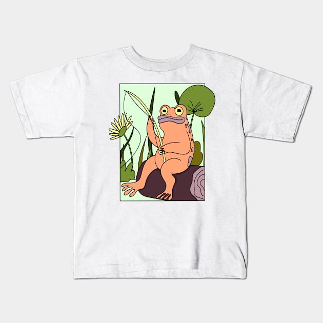 LOVER OF FROGS TOADS Kids T-Shirt by POSITIVE HOBBY68